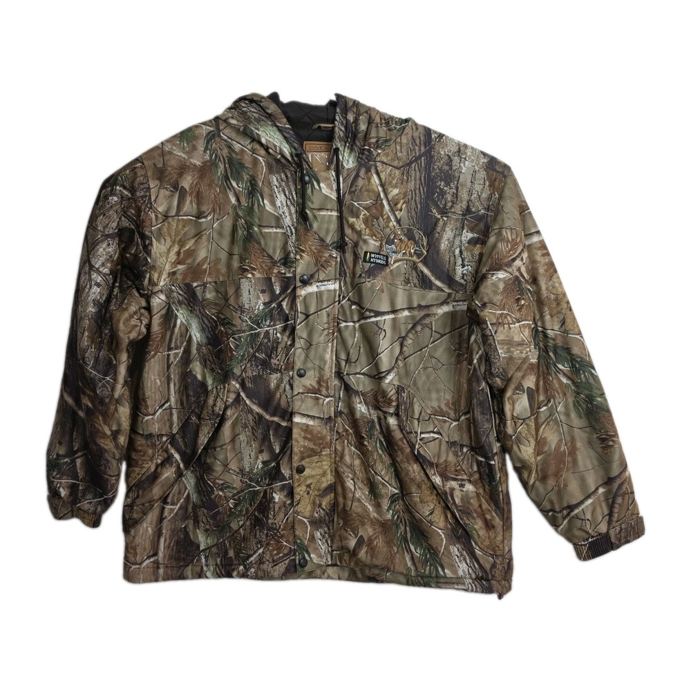 Swingster Full-zip Jacket Men's XXL Woodland Camo Pattern Hooded, Logo